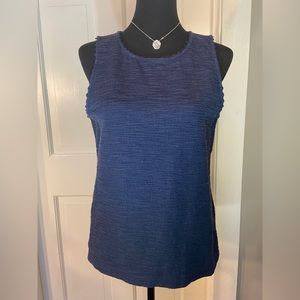 J. Crew Womens Medium Sleeveless Navy Blue Top